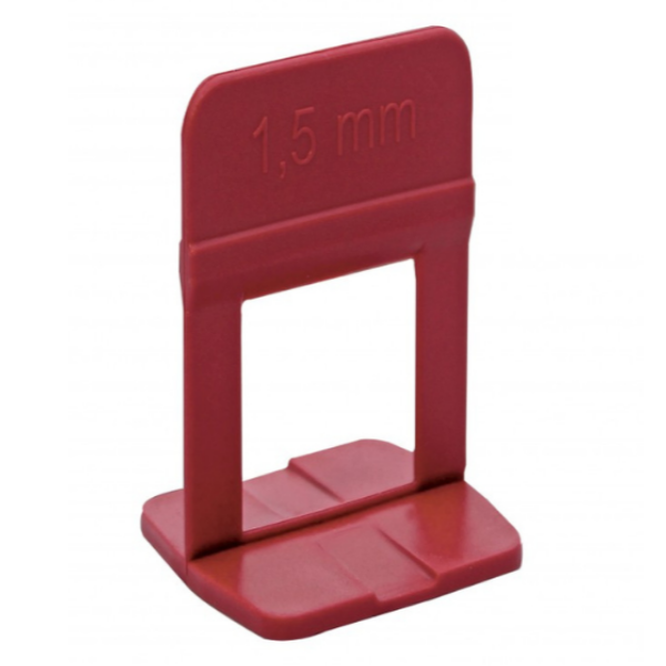 Espaçador Nivelador Slim 1,5mm Vermelho (Pacote Com 100 Unidades) - Cortag - Imagem 2