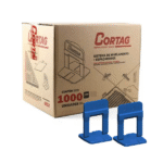 Espaçador Nivelador Slim Azul 1,0mm (Pacote Com 1000 Unidades) - Cortag