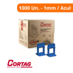 Espaçador Nivelador Slim Azul 1,0mm (Pacote Com 1000 Unidades) - Cortag - Imagem 2