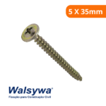 Parafuso Chipboard Cabeça Flangeada 5 X 35mm (Unidade) - Walsywa - Imagem 2
