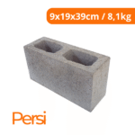 Bloco De Concreto Estrutural 9x19x39cm 8,1Kg - Pemacon - Imagem 2
