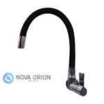 Torneira de Parede Cozinha Bica Móvel Preta 1175 C80 1/4 Volta – Nova Orion - Imagem 2