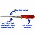 Serrote De Ponta Para Drywall 165mm Cabo Madeira - Irwin - Imagem 2