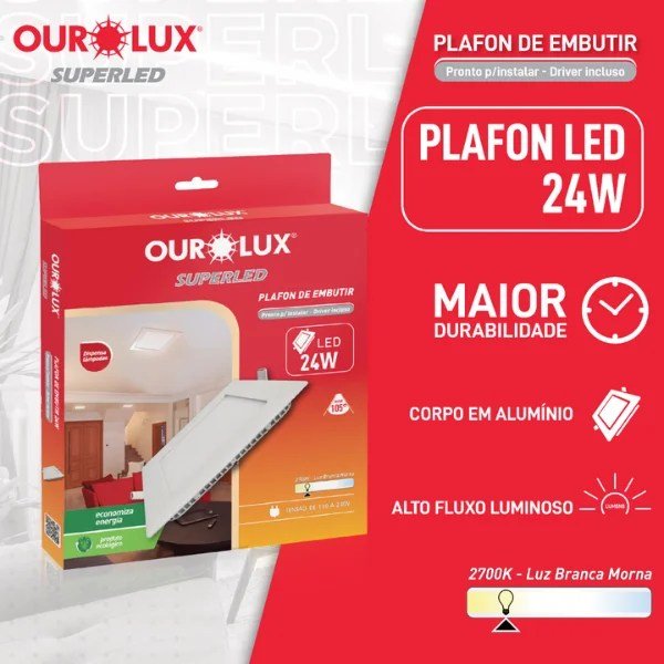 15215880206-15171793655-design20sem20nome20-202023-01-24t103747-783-1-1.jpg Plafon Led Embutir 24W BIV 2700K Quadrado Morna Ourolux 03205A - Imagem 3
