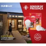 Lâmpada Inteligente Controled 9w Sensor De Presença 6500K Ourolux - Imagem 2