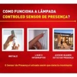Lâmpada Inteligente Controled 9w Sensor De Presença 6500K Ourolux - Imagem 3