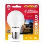 Lâmpada Inteligente Controled Sensor De Luminosidade 9W 6500K Ourolux