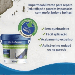 Revestimento Impermeabilizante Cimentício Branco Viaplus Reparo 12kg - Viapol - Imagem 3