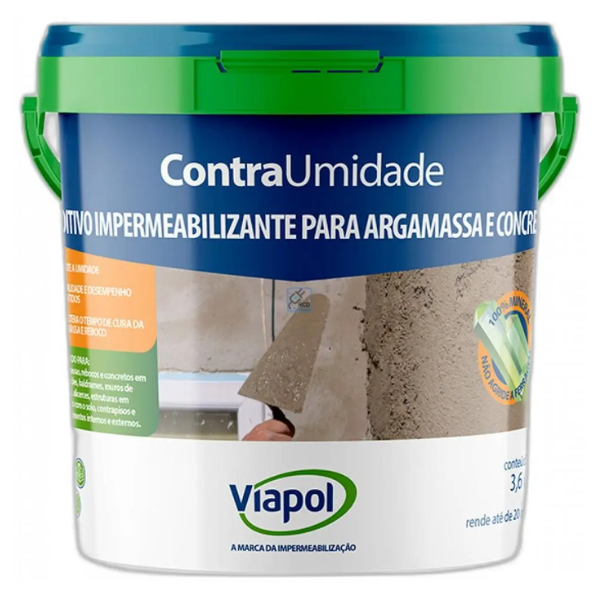 Aditivo Impermeabilizante Contra Umidade 3,6L Viapol