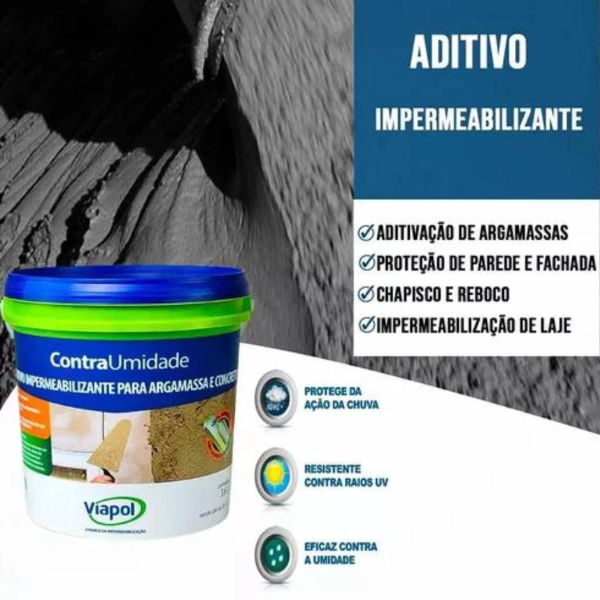 15369513704-viapol-contra-umidade-impermeabilizante-jundiai.png Aditivo Impermeabilizante Contra Umidade 3,6L Viapol - Imagem 2