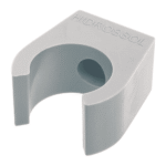 Abraçadeira Para Eletroduto PVC Resina Cinza Fixa Tubo 1