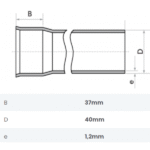 Tubo Esgoto Cano PVC DN 40mm SN Barra Fortlev (Preço Por Metro) - Imagem 3