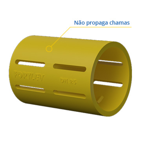 15274828383-luva-de-pressao-para-eletroduto-corrugado-32mm-fortlev-itupeva-itatiba.png Luva de pressão amarela, não propaga chamas.