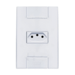 1 Tomada 10A Simples 250v 4x2 - Jangada Romazi