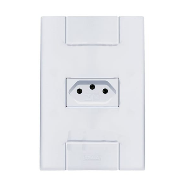 15291766674-1-tomada-10a-simples-250v-4x2-jangada-romazi-jundiai.png 1 Tomada 10A Simples 250v 4x2 - Jangada Romazi - Imagem 1