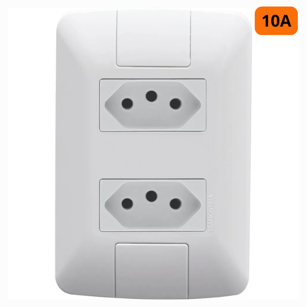 15292157445-2-tomadas-10a-simples-250v-4x2-jangada-romazi-jundiai.png 2 Tomadas 10A Simples 250v 4x2 - Jangada Romazi - Imagem 2