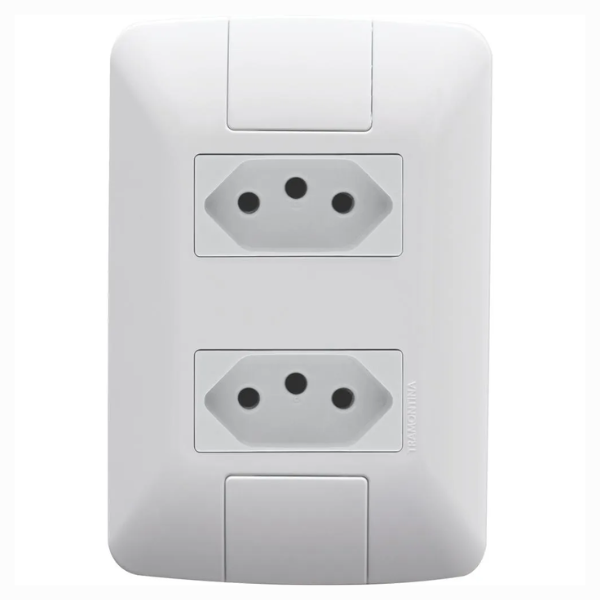 15292937953-2-tomada-10a-simples-250v-4x2-jangada-romazi-jundiai.png 2 Tomadas 20A Simples 250v 4x2 - Jangada Romazi - Imagem 1