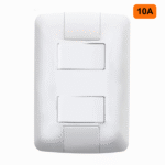 Interruptor 2 TEC simples 10A 4X2 BR - Jangada Romazi - Imagem 2