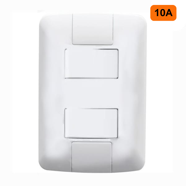 15292959971-interruptor-2-tec-simples-10a-4x2-br-jangada-jundiai.png Interruptor 2 TEC simples 10A 4X2 BR - Jangada Romazi - Imagem 2