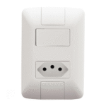 Interruptor 1 TEC simples +Tomada 10A 4X2 Jangada Romazi