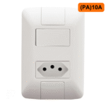 Interruptor 1 TEC (Paralelo) +Tomada 10A 4X2 Jangada Romazi - Imagem 2