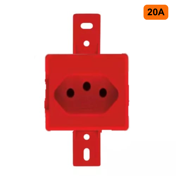 15294094582-1-tomada-20a-vermelho-para-condulete-dunas-junndiai.png 1 Tomada 20A Vermelho Para Condulete - Dunas Romazi - Imagem 2