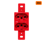 2 Tomada 20A Simples Vermelha - Dunas Romazi - Imagem 2