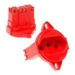 1 Tomada Para Piso 20A Vermelha Romazi