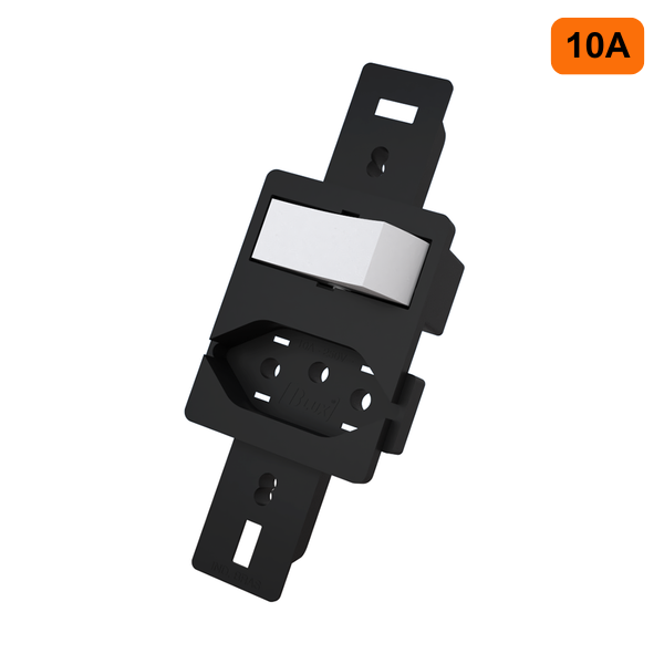 15294960052-interruptor-1-tecla-simples-tomada-10a-preta-condulete-dunas-jundiai.png Interruptor 1 Tecla Simples +Tomada 10A Preta Condulete - Dunas Romazi - Imagem 2
