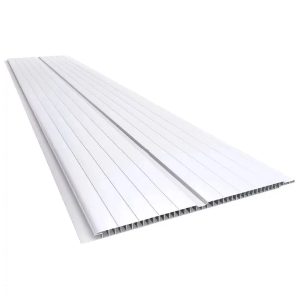15359855883-forro-pvc-em-regua-frisado-branco-7mm-x-20cm-x-6m-3.png Revestimento de PVC branco em réguas