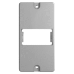 Espelho Modular Para Eletroduto PVC 1 Módulo Resina Cinza - Hidrossol