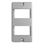 Espelho Modular Para Eletroduto PVC 2 Módulos Resina Cinza - Hidrossol