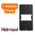 Espelho Modular Para Eletroduto PVC 1 Módulo Preto - Hidrossol - Imagem 2