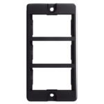 Espelho Modular Para Eletroduto PVC 3 Módulos Preto - Hidrossol