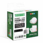 Painel Plafon Led Frameless Embutir 24W Quadrado 6500K - Taschibra