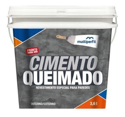 15166988958-d-655037-mlb50802367106-072022-o.jpg Revestimento Cimento Queimado 3,6L Cinza Claro - Multiperfil - Imagem 1