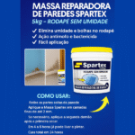 Massa reparadora para rodapé sem umidade
