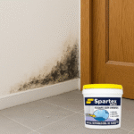 Massa reparadora contra umidade em parede