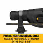 Martelete Perfurador Rompedor SDS Plus Max Brushless 2.6 Joules 20V sem Bateria - DEWALT - Imagem 3