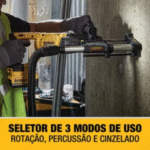 Martelete Perfurador Rompedor SDS Plus Max Brushless 2.6 Joules 20V sem Bateria - DEWALT - Imagem 4