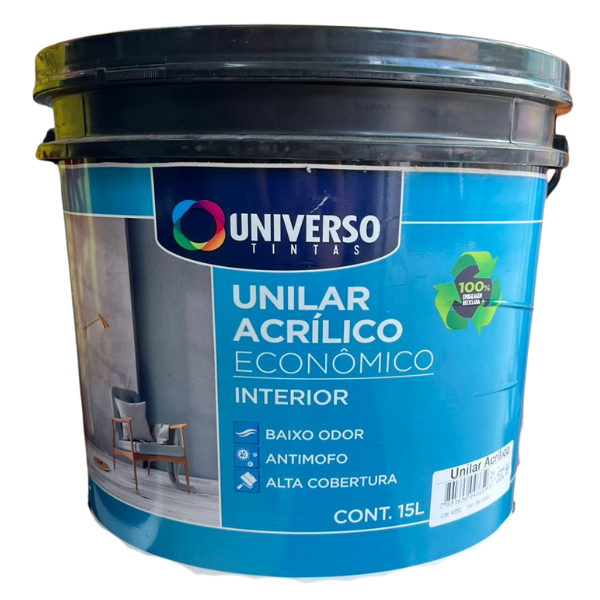 15387056516-tinta-acrilica-unilar-economica-branco-neve-15l-universo-em-jundiai.png Tinta Acrílica Unilar Econômica Branco Neve 15L - Universo - Imagem 1