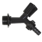 Torneira Para Jardim Slim ABS Preta 1/2