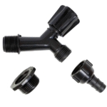 Torneira Para Jardim Slim ABS Preta 1/2