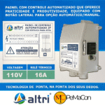 Altri Painel Para Bomba de Poço Com Entrada Para Boia 2 fios 1.00cv Mono 110v 16A - Imagem 2
