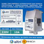 Altri Painel Box Para Bomba de Poço Com Entrada Para Boia 2 fios 1.50cv Mono 220v 10A - Imagem 2