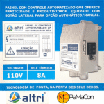 Altri Painel Para Bomba de Poço Com Entrada Para Boia 2 fios 0.50cv Mono 110v 8A - Imagem 2