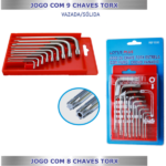 Jogo Chave Torx Crv Vazada 60/12 Com 9 Unidades - Lotus - Imagem 2