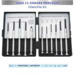 Jogo De Chaves De Precisão Fenda E Phillips Com 11 Peças - Lotus - Imagem 2