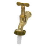 Torneira Curta Amarela Para Jardim E Tanque 1/2x3/4