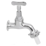 Torneira Curta Cromada Para Jardim E Tanque 1/2x3/4